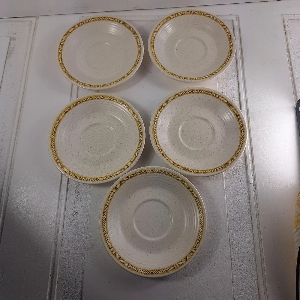 Lot of 5 Franciscan Hacienda Gold 6 1/2" Earthenware Bread / Dessert Plates  USA - Picture 4 of 9